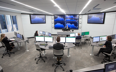 New Bloomberg terminals in the Gordon Rawlinson Finance and Trading Room aid remote learning